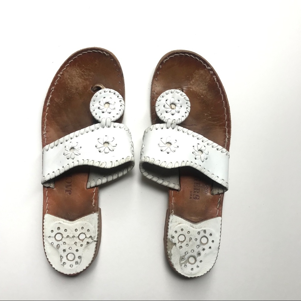 Jack Rogers White Sandals